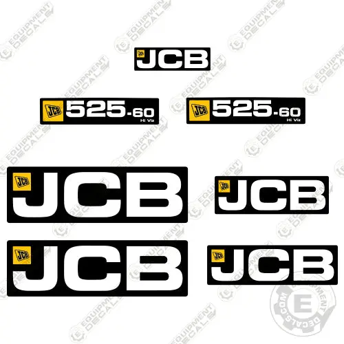 Fits Jcb 525-60 Telehandler Decal Kit 1