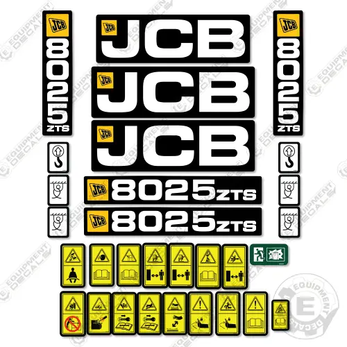 Fits Jcb 8025 Zts Decal Kit Mini Excavator 1