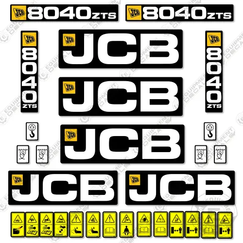 Fits Jcb 8040Zts Decal Kit Mini Excavator 1
