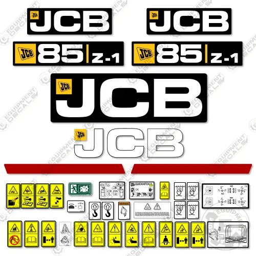 Fits Jcb 85Z-1 Decal Kit Mini Excavator 1