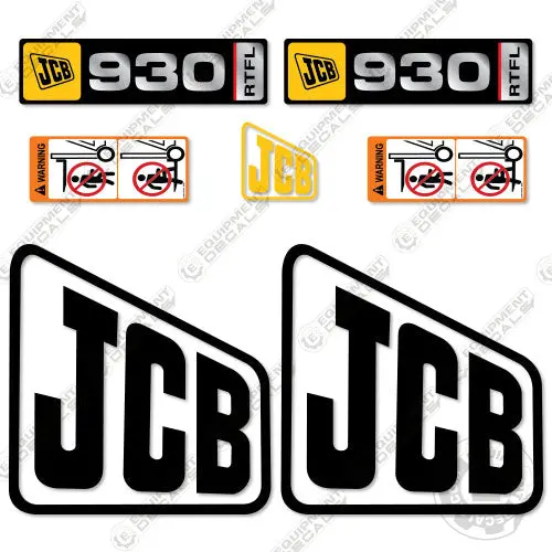 Fits Jcb 930 Rtfl Decal Kit Forklift 1