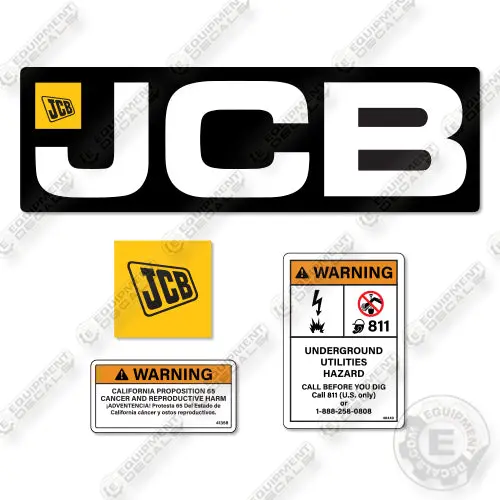 Fits Jcb Db72 Bucket Decal Kit Skid Steer Loader 1