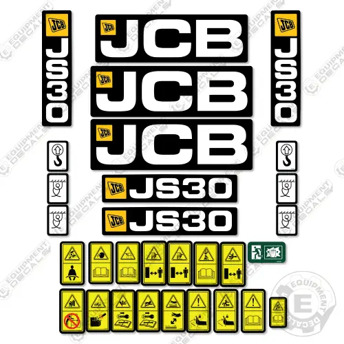 Fits Jcb Js30 Decal Kit Mini Excavator 1