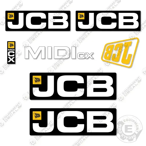Fits Jcb Midi Cx Decal Kit Backhoe 1