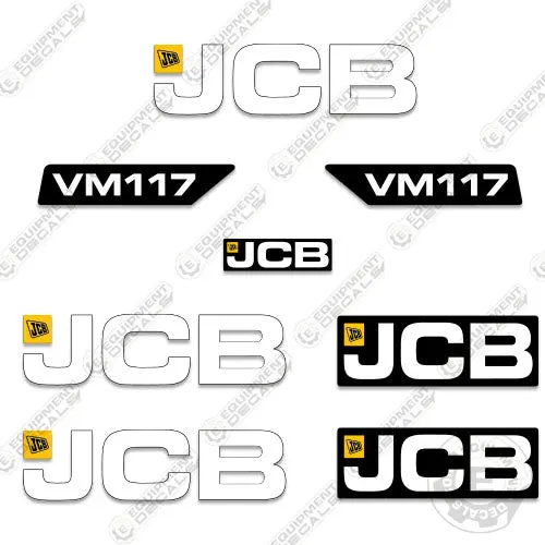 Fits Jcb Vm117 Decal Kit Roller 1