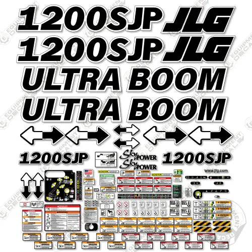 Fits Jlg 1200Sjp Decal Kit Boom Lift (Ultra Boom) 1