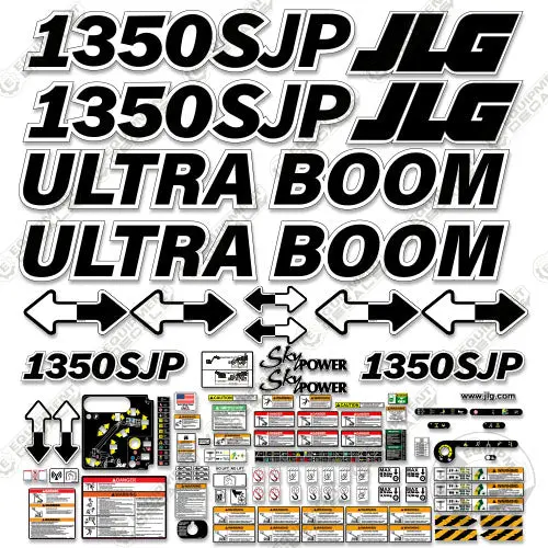 Fits Jlg 1350Sjp Decal Kit Boom Lift (Ultra Boom) 1