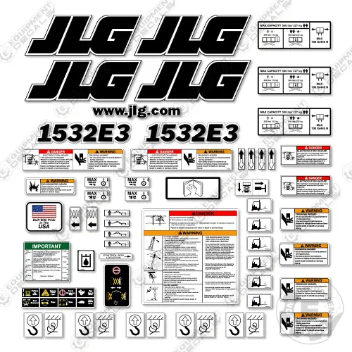 Fits Jlg 1532E3 Decal Kit Scissor Lift 1