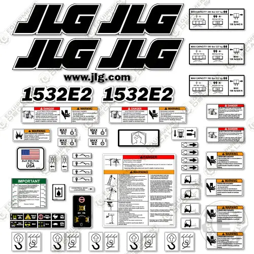 Fits Jlg 1532E2 Decal Kit Scissor Lift 1