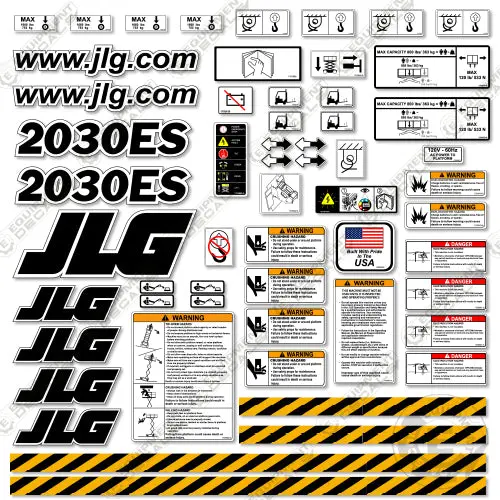 Fits Jlg 2030Es Decal Kit Scissor Lift 1