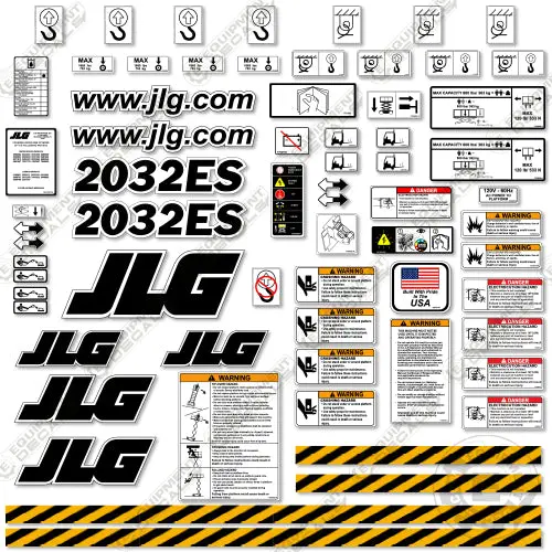 Fits Jlg 2032Es Decal Kit Scissor Lift 1