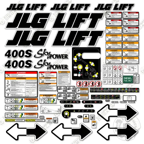 Fits Jlg 400S Decal Kit Boom Lift (2014) 1