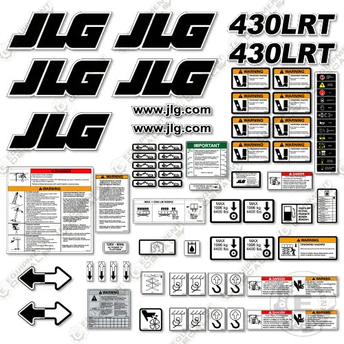 Fits Jlg 430Lrt Decal Kit Scissor Lift 1