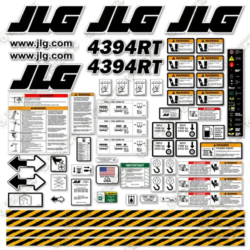 Fits Jlg 4394Rt Decal Kit Scissor Lift 1
