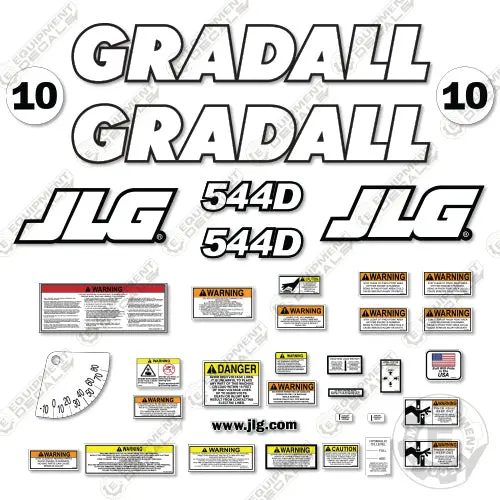 Fits Jlg Gradall 544D Decal Kit Telehandler 1
