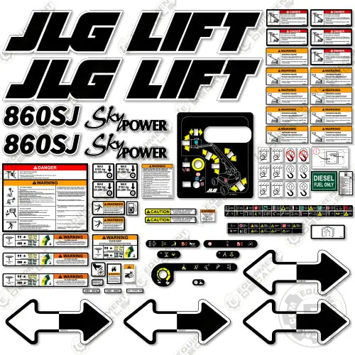 Fits Jlg 860Sj Decal Kit Boom Lift 1