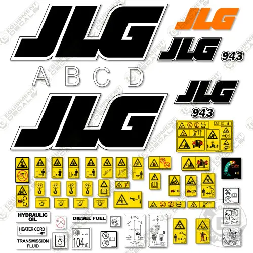 Fits Jlg 943 Decal Kit Telehandler 1