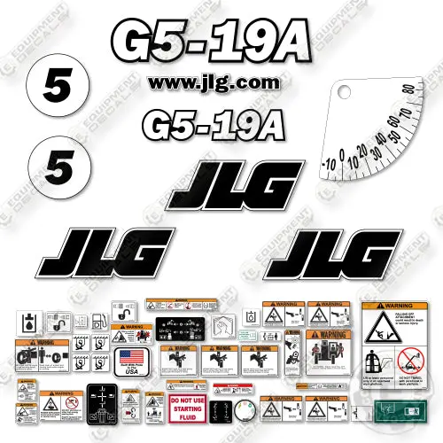 Fits Jlg G5-19A Decal Kit Telehandler 1