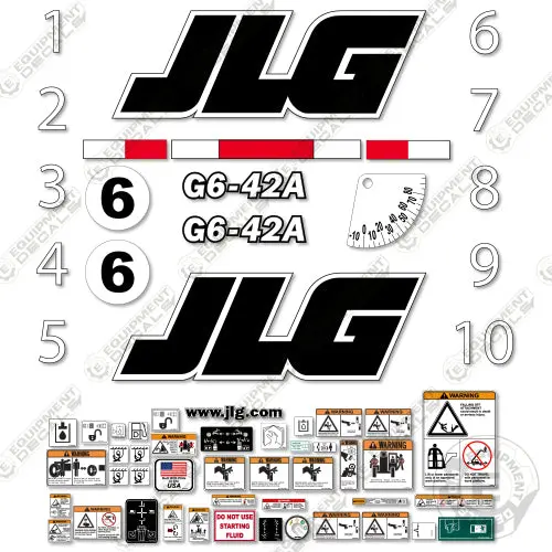 Fits Jlg G642a Decal Kit Telehandler 1
