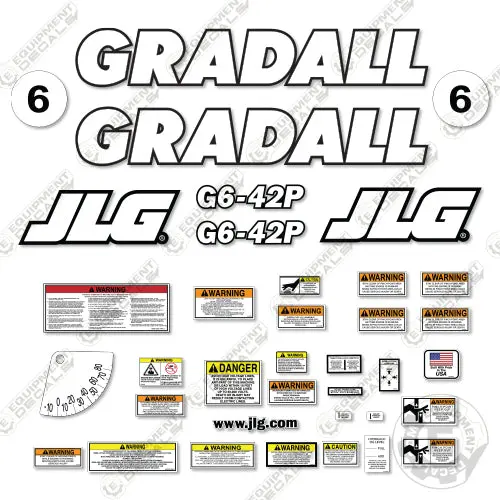 Fits Jlg G6-42P Decal Kit Telehandler 1