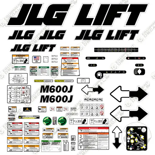 Fits M600j Decal Kit Boom Lift 1