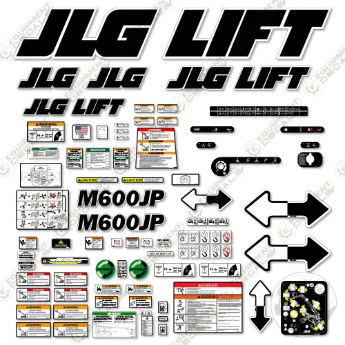 Fits Jlg M600jp Decal Kit Boom Lift 1