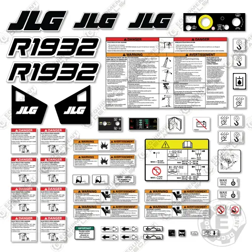 Fits Jlg R1932r Decal Kit Scissor Lift 1