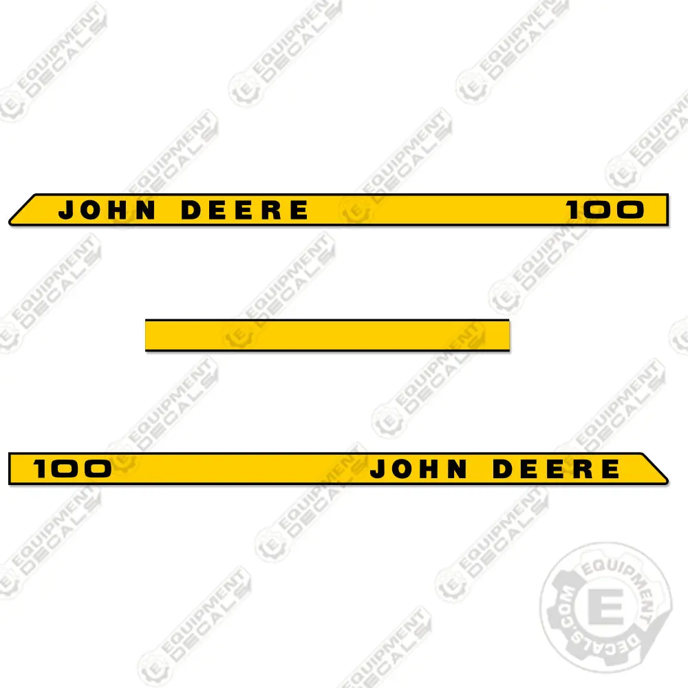 Fits John Deere 100 Riding Mower Decal Kit 1