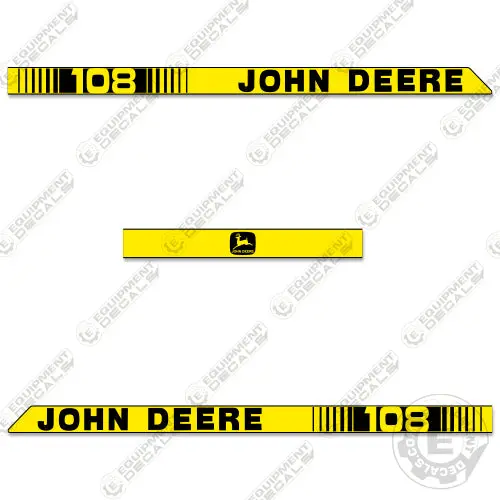 Fits John Deere 108 Decal Kit Riding Mower 1