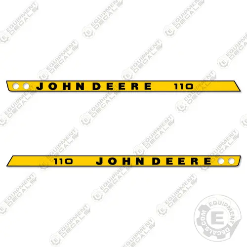 Fits John Deere 110 Riding Mower Decal Kit 1