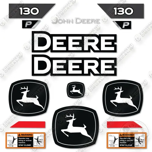 Fits John Deere 130P Decal Kit Mid-Size Excavator 1