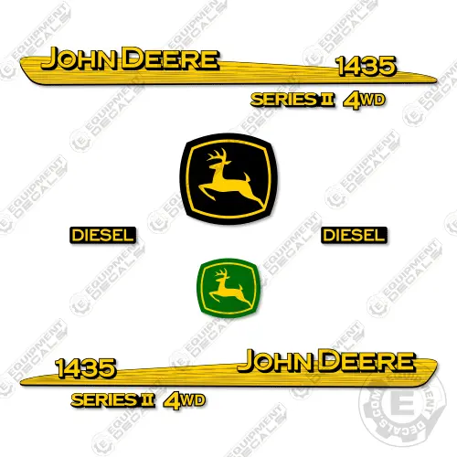 Fits John Deere 1435 Series 2 Decal Kit Mower 1