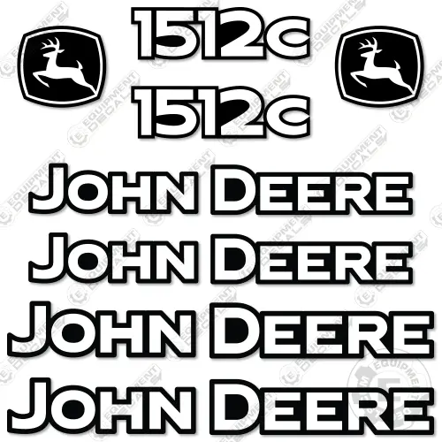 Fits John Deere 1512C Decal Kit Pull Scraper 1