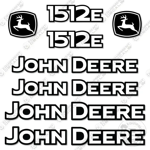 Fits John Deere 1512E Decal Kit Pull Scraper 1