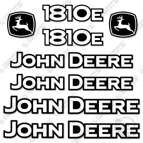 Fits John Deere 1810E Decal Kit Pull Scraper 1
