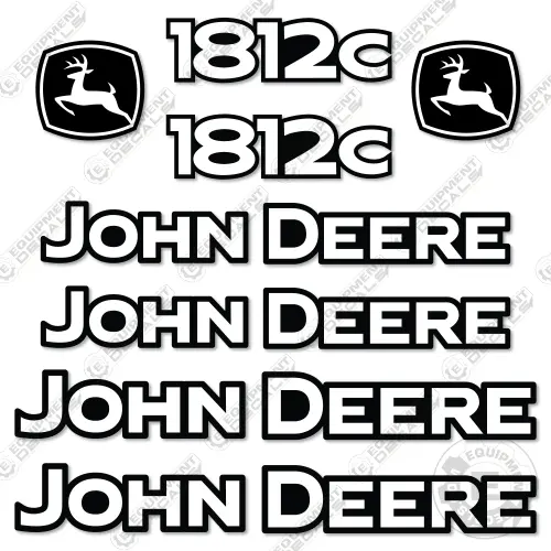 Fits John Deere 1812C Decal Kit Pull Scraper 1