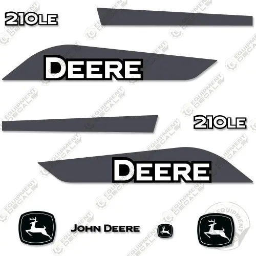 Fits John Deere 210 Le Backhoe Decal Kit 1