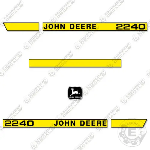 Fits John Deere 2240 Riding Mower Decal Kit 1