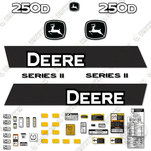 Fits John Deere 250D Decal Kit Articulated Dump Truck (Series 2) 1