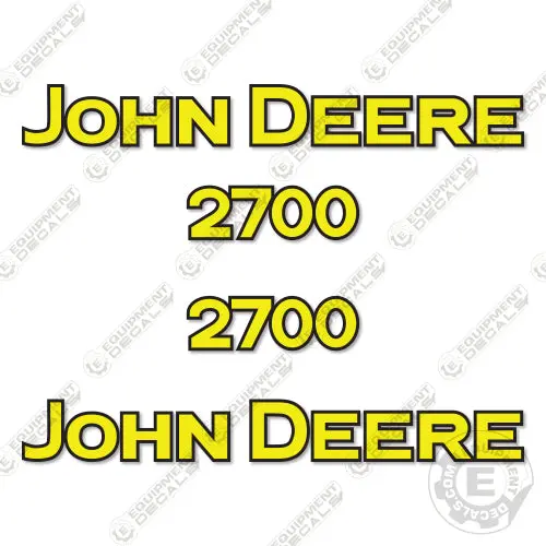 Fits John Deere 2700 Decal Kit Tiller 1
