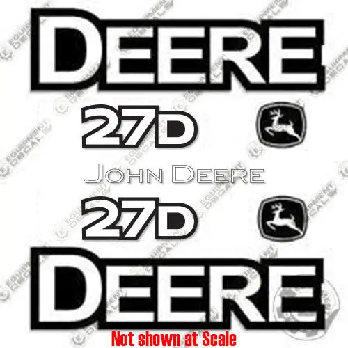 Fits John Deere 27D Excavator Decal Kit 1