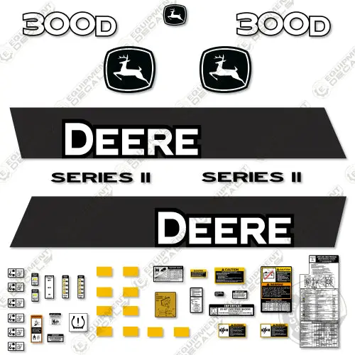 Fits John Deere 300D Decal Kit Articulated Dump Truck (Series Ii) 1