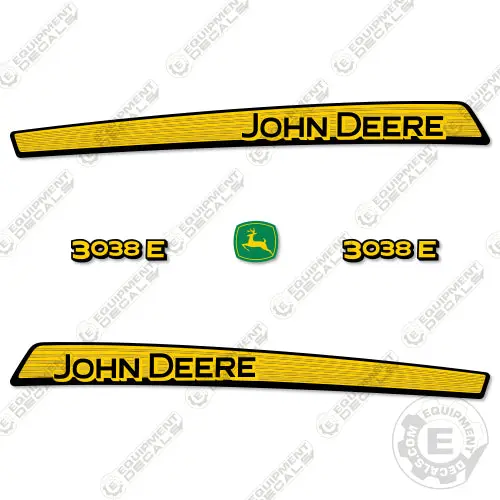 Fits John Deere 3038E Tractor Decal Kit (Older) 1