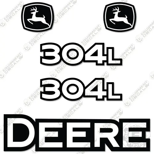 Fits John Deere 304L Decal Kit Skip Loader 1