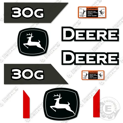 Fits Deere 30G Mini Excavator Decal Kit - 2020+ 1
