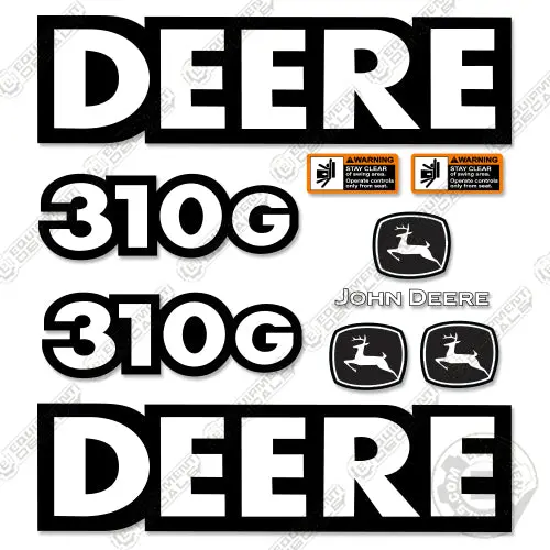 Fits John Deere 310G Backhoe Decal Kit 1