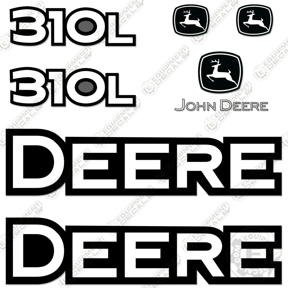 Fits John Deere 310L Backhoe Decal Kit 1