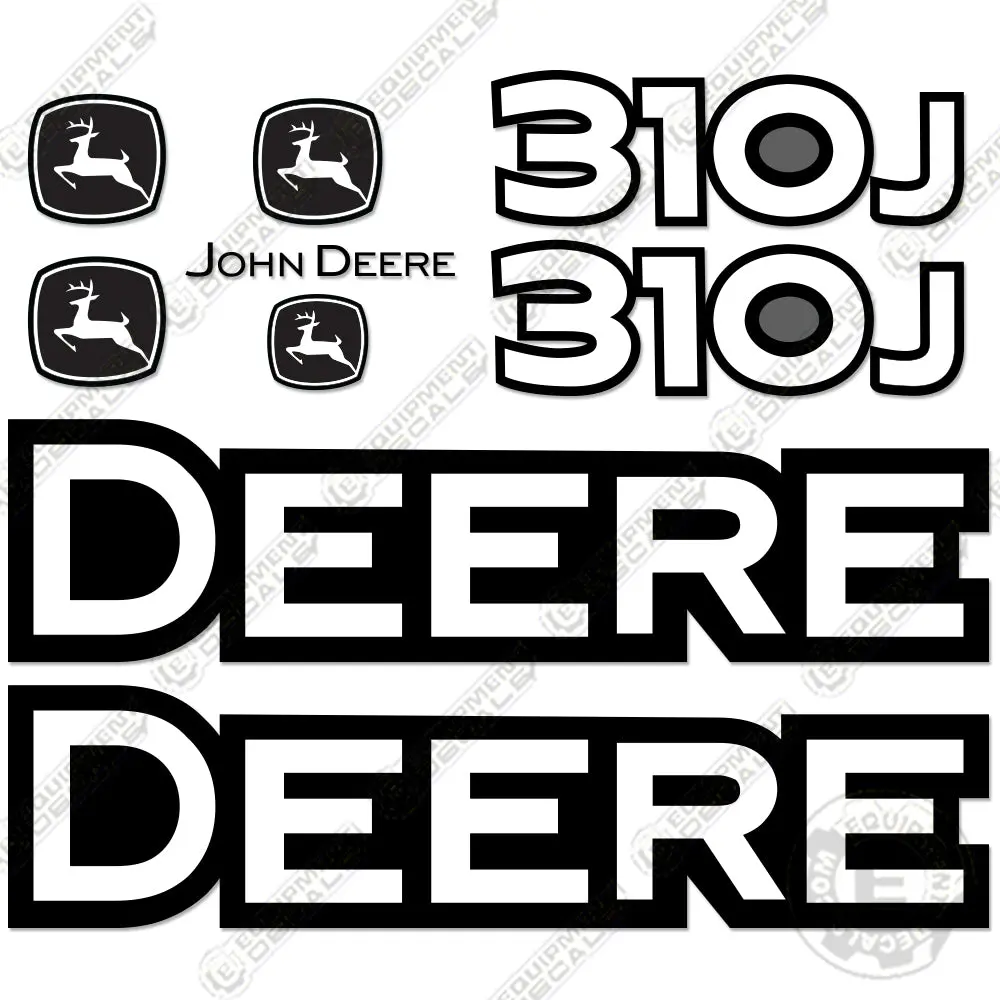 Fits John Deere 310J Backhoe Decal Kit 1