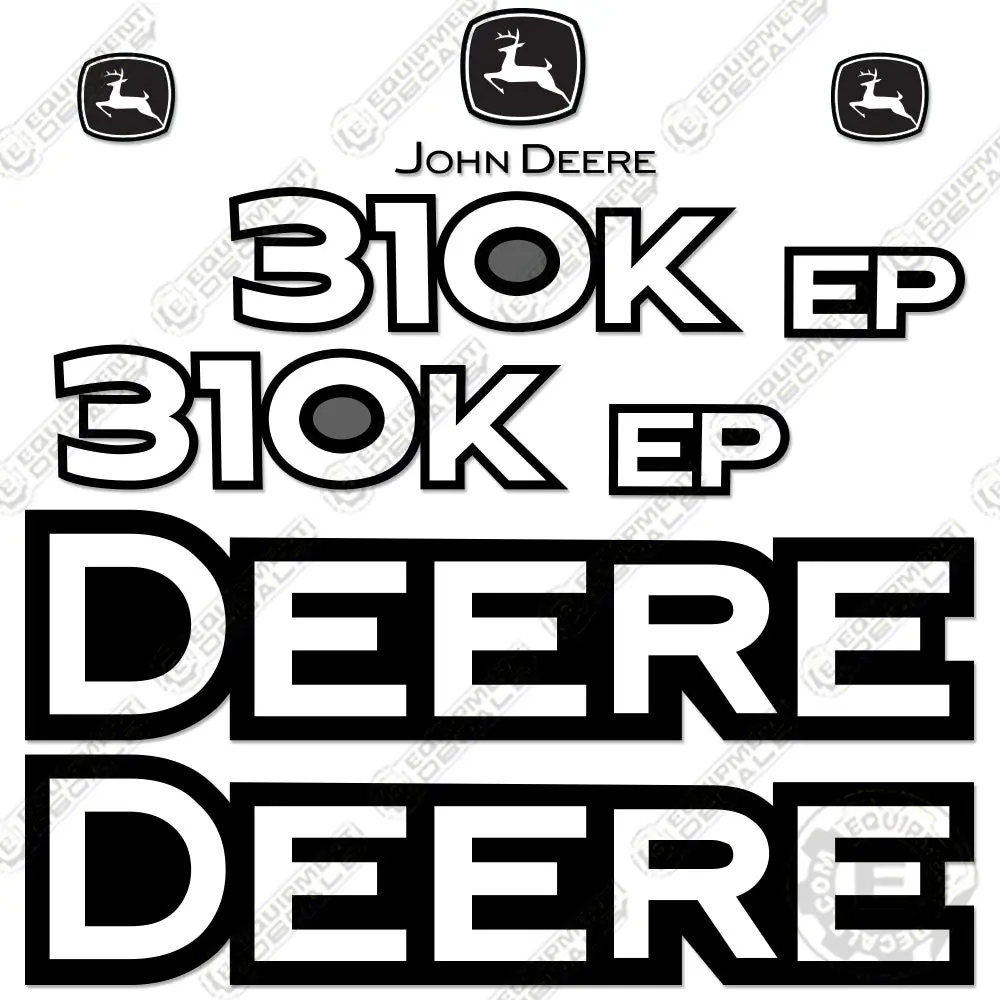 Fits John Deere 310K Ep Backhoe Decal Kit 1