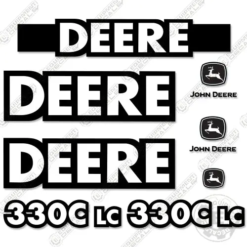 Fits John Deere 330C Lc Excavator Decal Kit 1